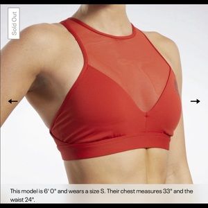 Reebok CrossFit High Neck Mesh Sports Bra